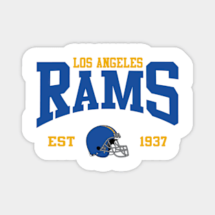 Retro Rams Football Magnet