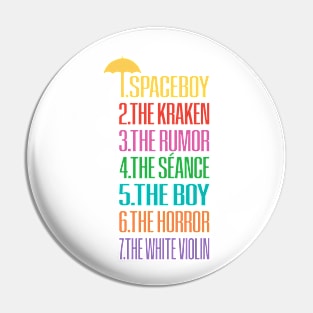 Umbrella Academy nicknames Pin