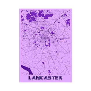 Lancaster - United States Lavender City Map T-Shirt