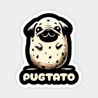 Potato Pug Pugtato Couch Potato Magnet