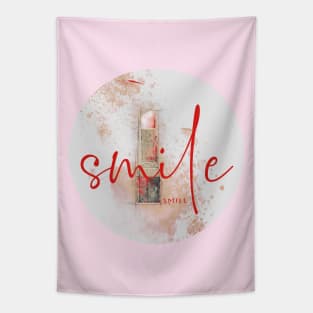 Lipstick Smile Tapestry