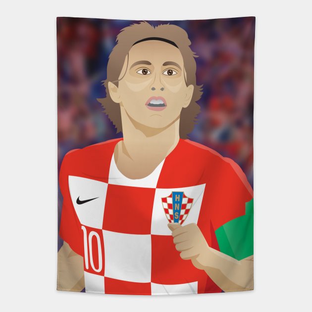 Modric - World Cup 2018 Tapestry by cdisneyfanatic