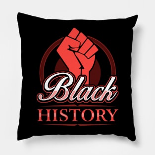 Black History Power Pride Design Pillow