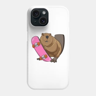 Beaver Skater Skateboard Phone Case