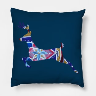 Mandala Deer Pillow