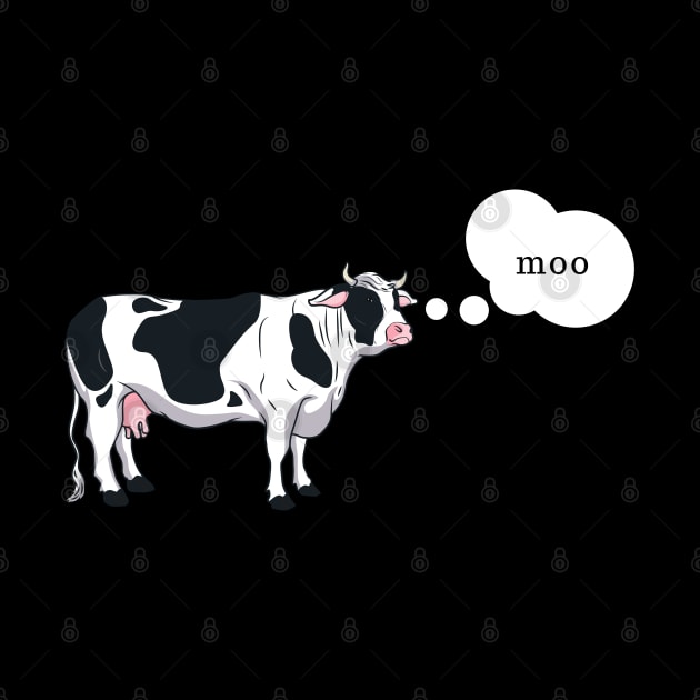 Cartoon Cow Moo by GypsyBluegrassDesigns