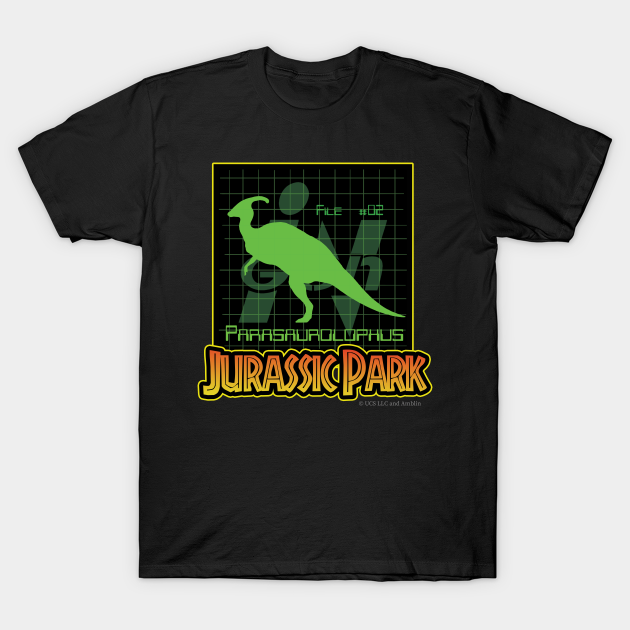 Discover Ingen Files #2 (Parasaurolophus) - Jurassic Park - Jurassic Park - T-Shirt