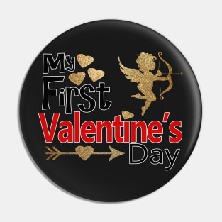 Baby Valentine Gifts - My First Valentines Day Pin