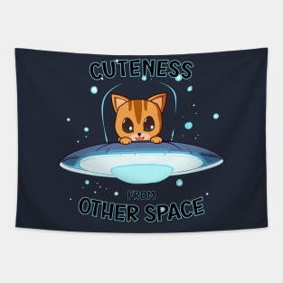 Orange cat cuteness from other space Tapestry