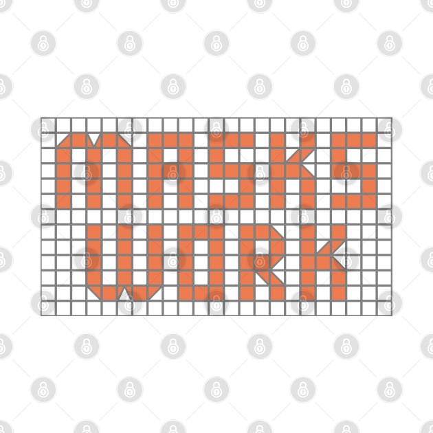 Science: Masks work (orange tile letters) by Ofeefee