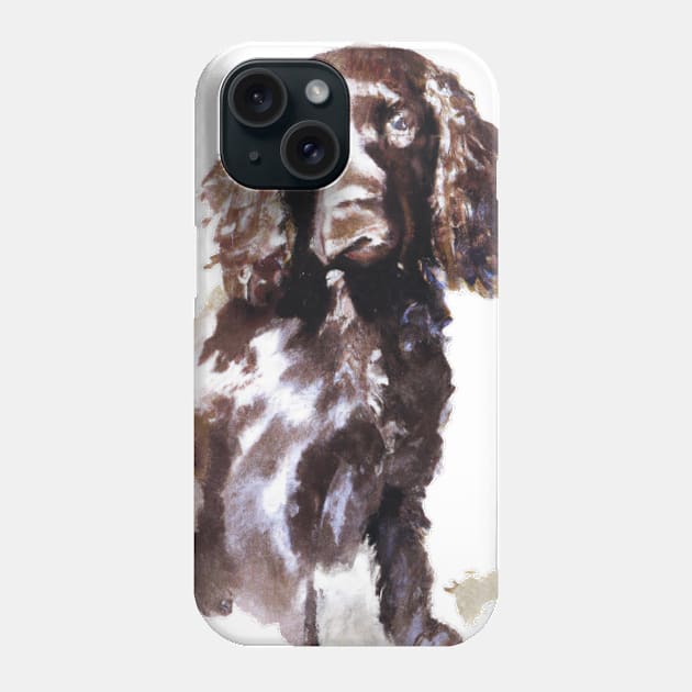 Boykin Spaniel Watercolor - Dog Lover Gifts Phone Case by Edd Paint Something