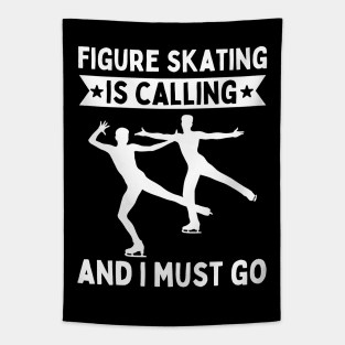 Figure Skating Funny Tapestry