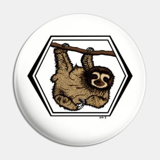 Sloth (No Background) Pin