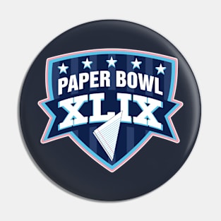 Paper Bowl Sunday Pin