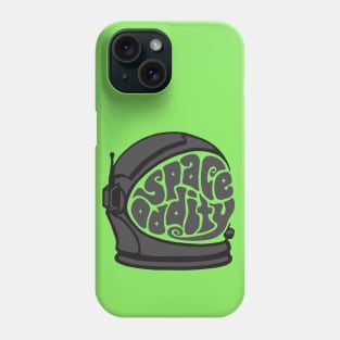 Space Oddity Astronaut Helmet Word Art Phone Case