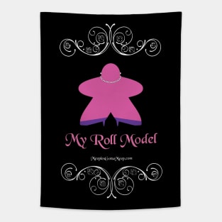 Roll Model, pink, dark Tapestry