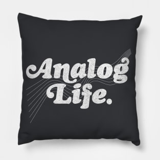 Analog Life - Old Skool Fan Design Pillow