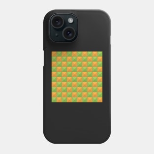 Yellow and Green Checkered Squares Phone Case