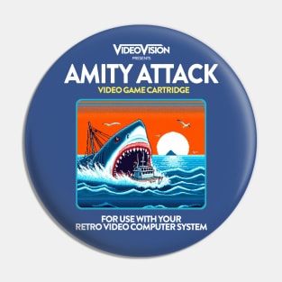 Amity Attack 80s Game Pin