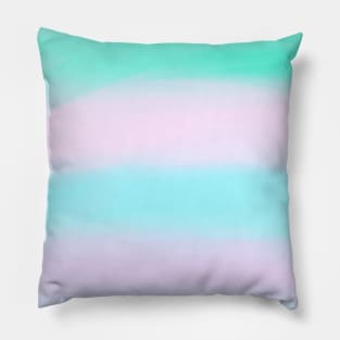 Water Color Pastel Rainbow StripE Pillow