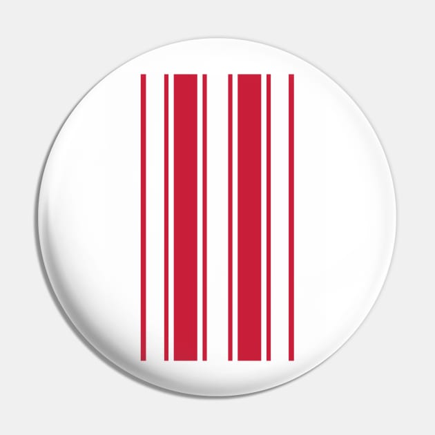 Southampton Retro 1976 Red & Whites Striped FA Cup Winners Home Pin by Culture-Factory