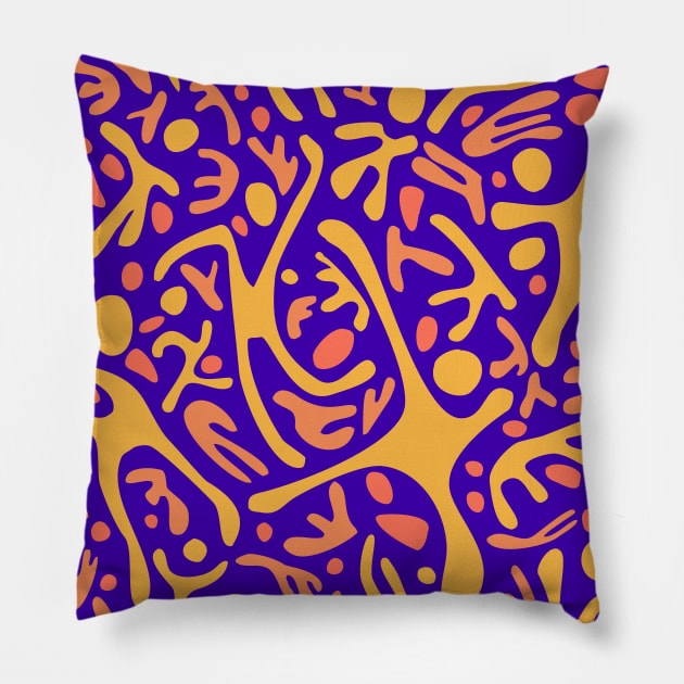 Run, Jump, Play Original on Purple Pillow by ArtticArlo