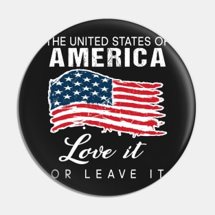 The United sates of America love it or leave it Pin