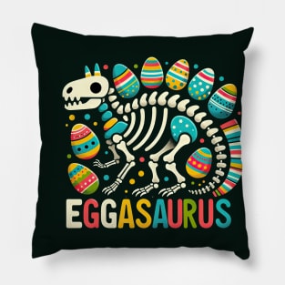 Kids Eggasaurus Easter Dinosaur Boys Kids Toddler T-Shirt Pillow