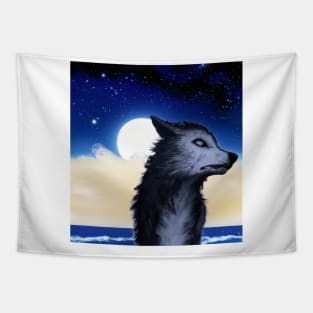 Wolf moon Tapestry