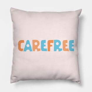 Carefree (color version) Pillow