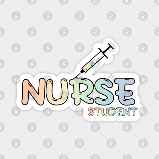 Nurse Student Rainbow Magnet by MedicineIsHard