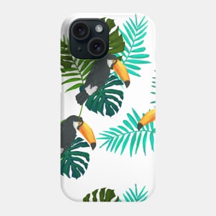 Exotic Toucan Bird Colorful Bill Tropical Floral Plant Gift Phone Case