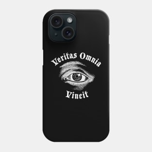 Latin Proverb - Veritas Omnia Vincit Phone Case