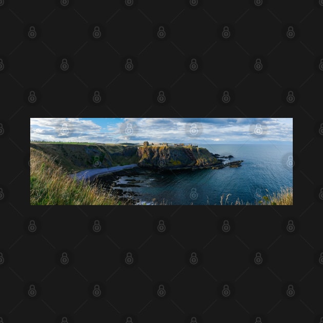 Panorama of Dunnottar castle in Aberdeenshire, Scotland by Dolfilms