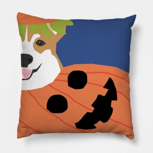 Corgi Halloween Pillow