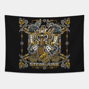 Steampunk Gas Mask Tapestry