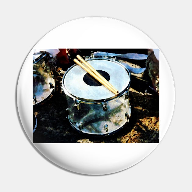 Music - Snare Drum Pin by SusanSavad