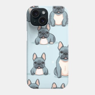 Cute cartoon French bulldog pattern 02 Phone Case