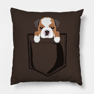 Pocket Bull Dog Pillow