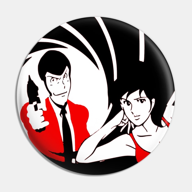 Lupin the 3rd and Fujiko Mine Pin by OtakuPapercraft