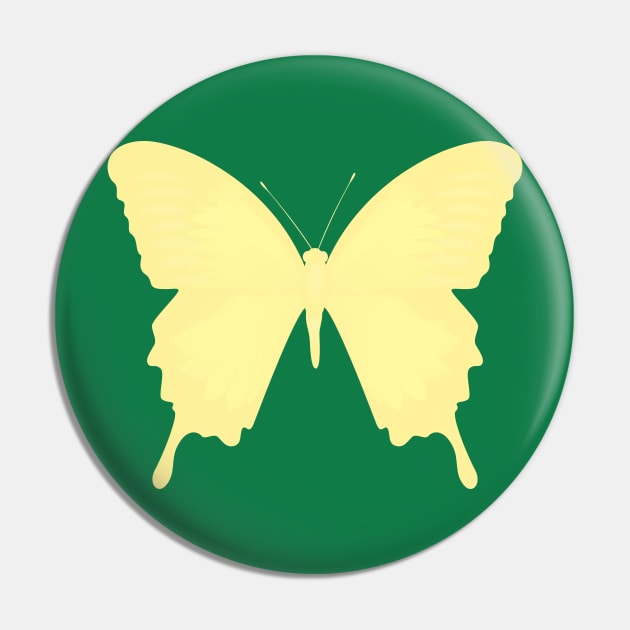 Butterfly Cream Pin by TheDaintyTaurus