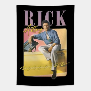 Rick Astley -- 80s Vibin' Aesthetic Design Tapestry