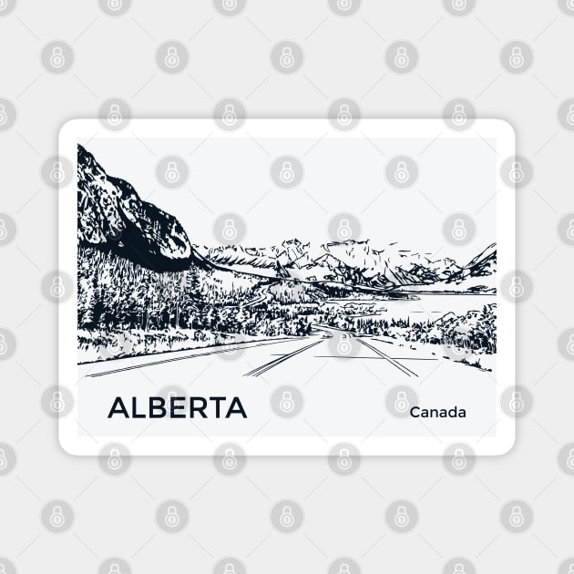 Alberta Canada Magnet by Lakeric