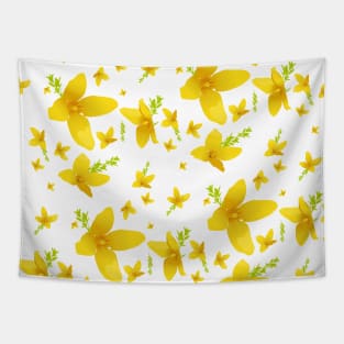 Forsythia blossoms Tapestry