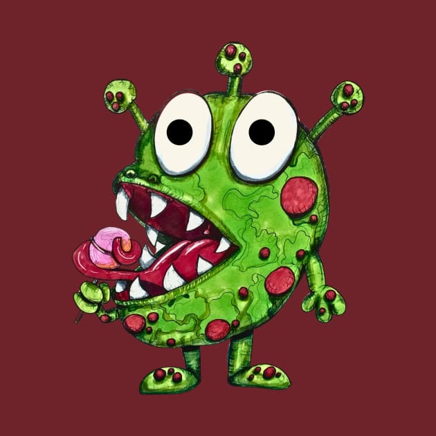 Funny Green Monster by IVNK