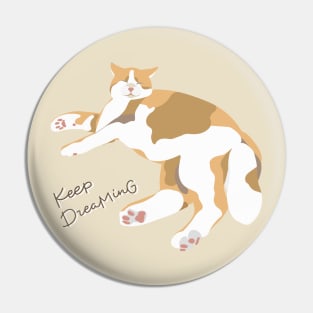 Dreaming Cat - Keep Dreaming Pin