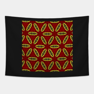 Red Yellow Chysanthemum Pattern Number 10 Tapestry