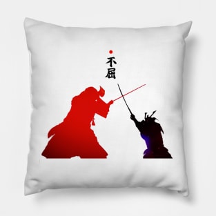 Japanese Samurai Never Give Up Pillow