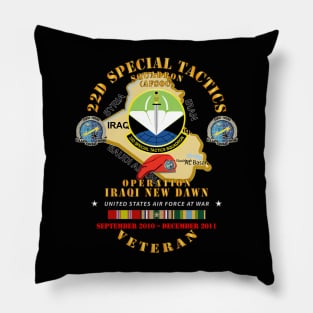 22d Special Tactics Squadron - Opn Iraqi New Dawn - 2011 w IRAQ SVC Pillow