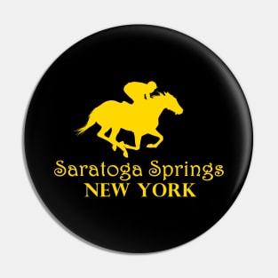 Saratoga Springs New York Horse Racing Pin